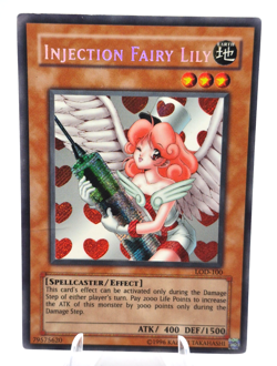 Yu-Gi-Oh! Injection Fairy Lily Card Holo Secret Rare Legacy of Darkness LOD-100 - Image 1