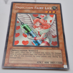 Yu-Gi-Oh! Injection Fairy Lily Card Holo Secret Rare Legacy of Darkness LOD-100 - Image 2