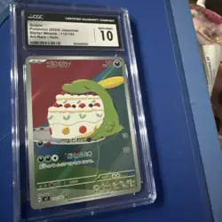 Gulpin TCG Card 112/102 AR Sv7: Stellar Miracle Holo Japanese- CGC Gem Mint 10 - Image 1