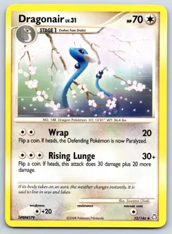 Dragonair - DP Legends Awakened 52/146 Suwama Chiaki Pokemon 151 Card LP - Image 1