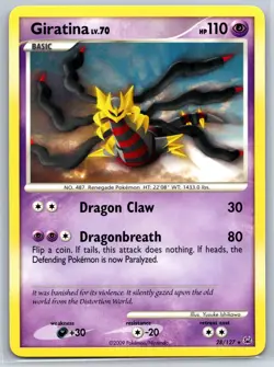 Giratina - Platinum 28/127 Rare Pokemon TCG Card NM - Image 1