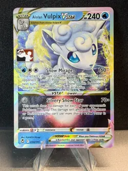 Alolan Vulpix VSTAR 034/195 Prize Pack Series Cards Holo - Image 1