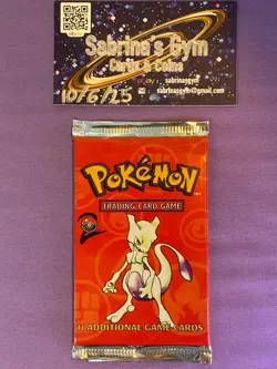 Mewtwo Base Set 2 Pokemon Card Booster Pack (New Sealed) - Image 1
