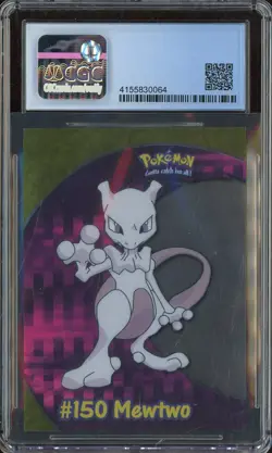 2000 Pokemon Topps Series 2 PC5 Clear Card Mewtwo CGC 9 MINT - Image 2