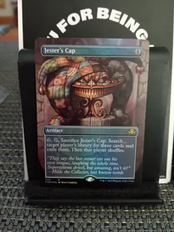 Jester's Cap 449 Foil Borderless Dominaria Remastered Magic The Gathering Card - Image 1