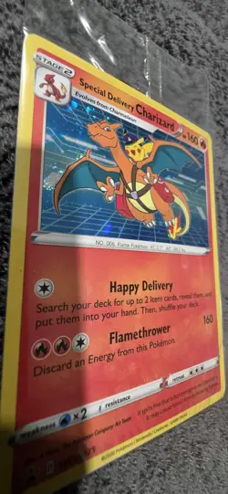 Special Delivery Charizard Pokemon Center Promo Card Sealed SWSH075 - Image 5