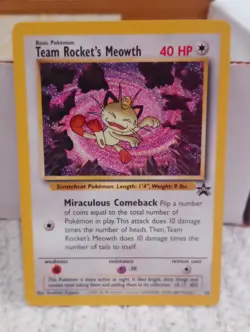 POKEMON TEAM ROCKET'S MEOWTH BLACK STAR PROMO CARD NO. 18 - Image 1