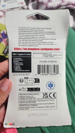 One Piece AWAKENING OF THE NEW ERA English Sleeved Booster Pack Sealed 12-Cards - Image 2