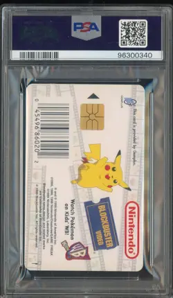 1999 Pokemon Snap Smart Card Blockbuster Video Bulbasaur PSA 9 MINT - Image 2