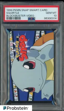 1999 Pokemon Snap Smart Card Blockbuster Video Squirtle PSA 10 GEM MINT - Image 1