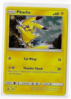 Pikachu SM98 Sun & Moon Ultra Rare Holo Black Star Promo Pokemon Card NM - Image 1