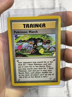 Pokemon Neo Genesis Trainer Pokemon March Card 102/111 UNLIMITED EDITION NM TCG - Image 1