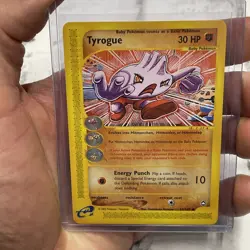 Pokemon Card - Tyrogue Aquapolis 63/147 Uncommon Non Holo NM Near Mint Vintage - Image 1