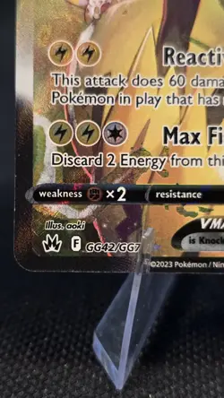 Pokemon TCG Zeraora VMAX Crown Zenith Holo Card GG42/GG70 - Image 3