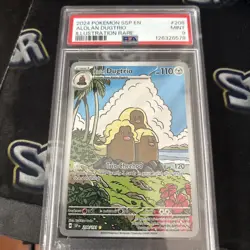Pokemon Alolan Dugtrio Card 208/191 Scarlet & Violet Surging Sparks PSA 9 - Image 1