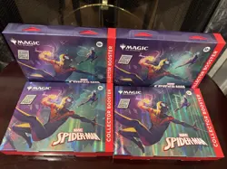 Magic: The Gathering Marvel’s Spider-Man Collector Booster Lot Of 4 ~SEALED - Image 2