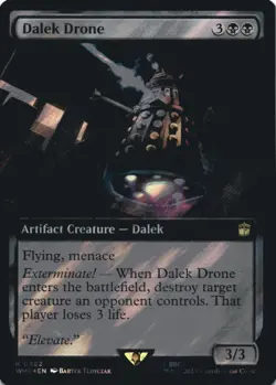 MTG Dalek Drone (Extended Art) (Surge Foil) Foil NM Doctor Who - Image 1