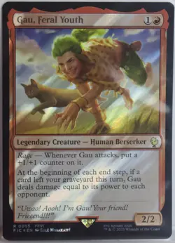 Gau, Feral Youth [New, Near Mint] *Surge Foil* {Final Fantasy MTG} - Image 1