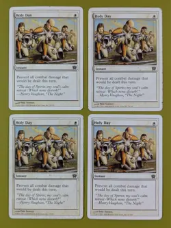Holy Day x4 Ninth Edition 9th 4x Magic the Gathering MTG - Image 1