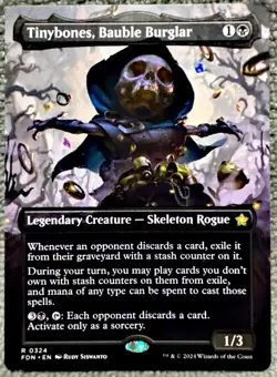 Tinybones, Bauble Burglar (Borderless) 324 Foundations Regular MTG - Image 1