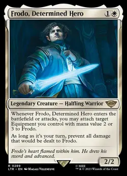 MTG - Frodo, Determined Hero (289) - The Lord of the Rings - Near Mint - Image 1