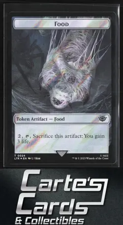 Smaug | Food Magic The Gathering Lord of the Rings #20 // 24 Surge Foil Token - Image 2