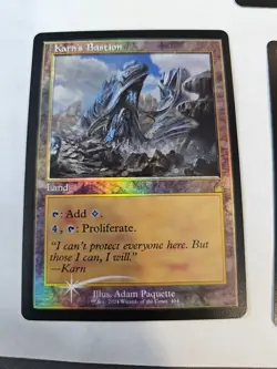 MTG - Karn's Bastion FOIL Retro Frame - Ravnica Remastered - Image 1
