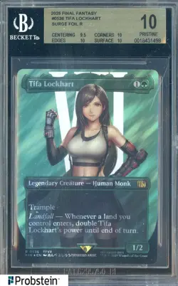2025 MTG Final Fantasy Borderless Surge Foil #0536 Tifa Lockhart BGS 10 PRISTINE - Image 1