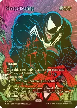 Savage Beating (Borderless) Marvel Universe Eternal-Legal Regular - Image 1