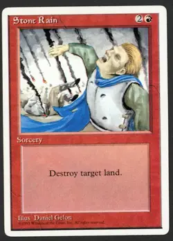 ***Stone Rain*** MTG Alternate 4th Edition Magic Kid Icarus - Image 1