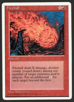 ***Fireball*** MTG Alternate 4th Edition Magic Kid Icarus - Image 1