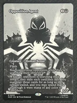 2025 Magic The Gathering MTG Marvel EN Borderless #M 0019 Opposition Agent - Image 1