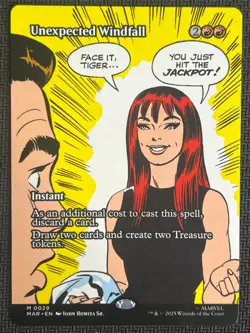 2025 Magic The Gathering MTG Marvel EN Borderless #M 0029 Unexpected Windfall - Image 1