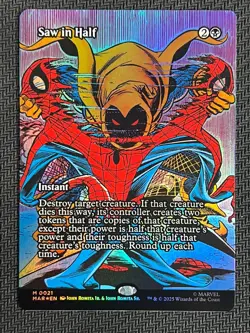 2025 Magic The Gathering MTG Marvel EN Borderless Foil #M 0021 Saw in Half 2 - Image 1