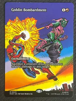 2025 Magic The Gathering MTG Marvel EN Borderless #M 0023 Goblin Bombardment - Image 1
