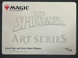 2025 Magic The Gathering MTG Marvel Spider-Man EN Art Series Gwen Stacy 13/54 - Image 2