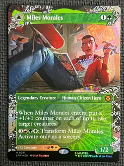 2025 Magic The Gathering MTG Marvel EN Borderless #M 0211 Miles Morales - Image 1