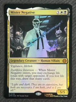 2025 Magic The Gathering MTG Marvel EN Foil #M 0135 Mister Negative - Image 1