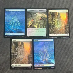 2025 Magic The Gathering MTG Marvel EN Foil Island Plains Lot*5 - Image 1