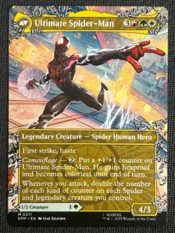 2025 Magic The Gathering MTG Marvel EN Borderless #M 0211 Ultimate Spider-Man - Image 1