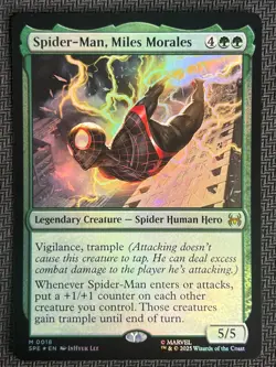 2025 Magic The Gathering MTG Marvel EN Foil #M 0018 Spider-Man,Miles Morales - Image 1