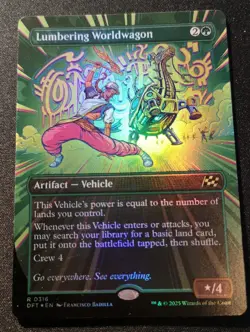 Lumbering Worldwagon - Foil - Borderless - DFT - MTG - NM - EN - 0316 - Image 1