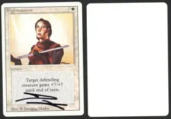 ***Righteousness Artist Proof Signed*** MTG Revised Douglas Shuler Kid Icarus - Image 1