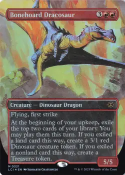 Bonehoard Dracosaur (Borderless) Foil M The Lost Caverns of Ixalan 321 NM - Image 1