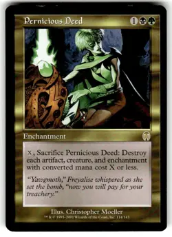 Pernicious Deed, Apocalypse, Magic The Gathering MTG, Lightly Played - Image 1