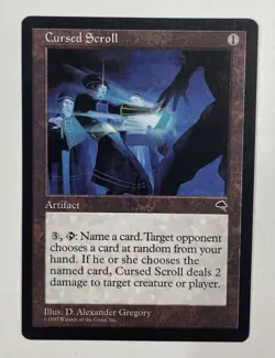 Cursed Scroll Tempest Near Mint NM MTG Magic The Gathering B - Image 1