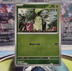 Chikorita 008/132 Reverse Holo Mega Evolution Pokemon TCG - NM/M - Image 1