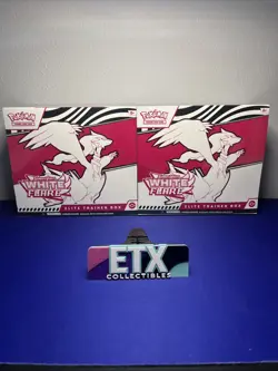 🔥Pokemon TCG Scarlet & Violet White Flare ETB X2🔥 Sealed Ready To Ship!! - Image 1