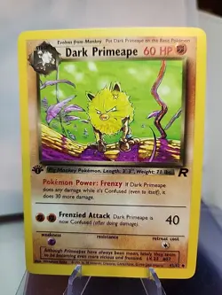[NM+] 1st Edition Dark Primeape 43/82 - Team Rocket Pokemon - Image 1