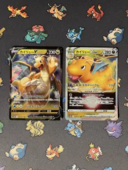 Pokemon Card Dragonite V & VSTAR 050/071 Ultra Rare Pokemon Go JAPANESE- (NM) - Image 1